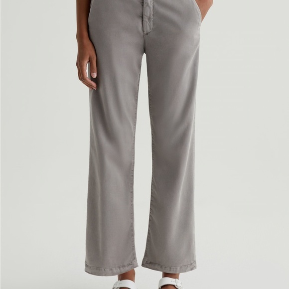 NWT AG Denim Caden Straight, Relaxed Chino, Sulphur Pebble Grey, size 26 - Picture 2 of 15